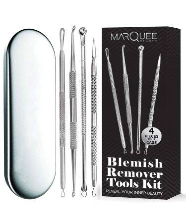 Blackhead  Whitehead  Pimple  Zit Remover Kit  Comedone Extractor Tool Treatment Skin Blemish and Acne Scar Removal 4-piece