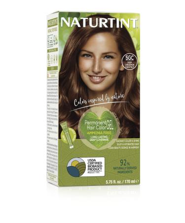 Naturtint Permanent Hair Color 5GC Deep Cinnamon Chestnut (Pack of 1)  Ammonia Free  Vegan  Cruelty Free  up to 100% Gray Coverage  Long Lasting Results
