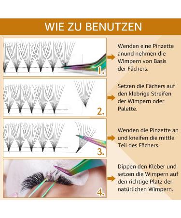 Buy 3D-DD-07 Eyelash Extensions | Volume 0.05 to 0.10 | C & D Curl | International Shipping - Buy Online on SooperMarket.com