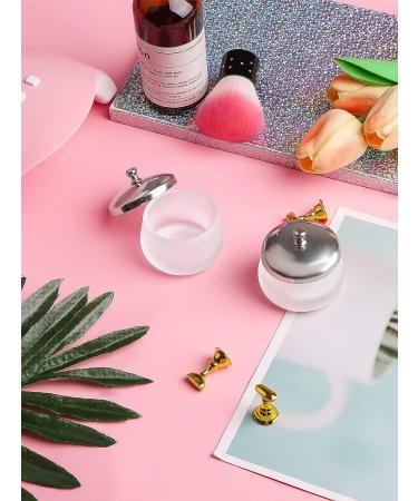 TOROKOM 2Pcs Glass Dappen Dish with Lid for Acrylic Nails - Matte Finish - Buy Online on SooperMarket.com