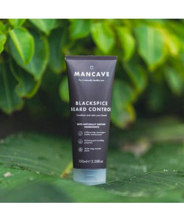 ManCave Blackspice Beard Control 100ml | Condition & Style with L-Arginine, Hemp oil, Shea Butter | Encourages Growth | Vegan | Recycled Plastics | Made in England - Buy Online on SooperMarket.com