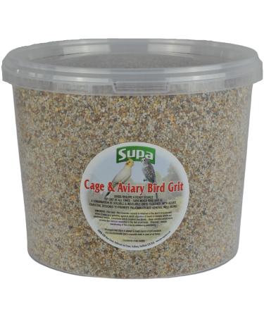 Supa Cage and Aviary Bird Grit 3 Litre Bucket Combination Of Soluble & Insoluble Grits and Charcoal Which Aids Good Health Aids Digestions And Increase Vitality (Package may vary)