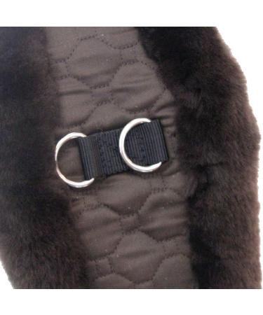 Merauno Lambwolle Konturgurt - Premium Short Dressage Belt | Anatomically Concave | Quality Merino Wool | Slip Resistant in Nature Black Brown & Anthracite - 60cm 24 Brown - Buy Online on SooperMarket.com
