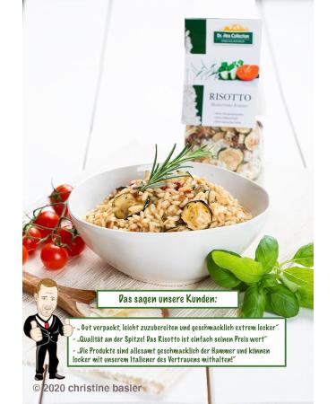 Dr.Ana Collection Italian Risotto Mediterrana Herbs - Vegan Ready-Made Mix (6-Pack) | 100% Original Arborio Rice No Additives | Italian Specialty (6 x 200g) - Buy Online on SooperMarket.com
