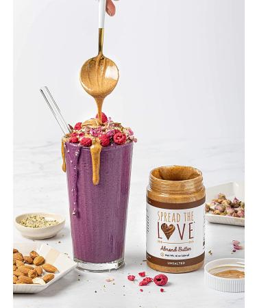 Spread The Love Unsalted Crunch Almond Butter - 16 oz (454 g) | Healthy Snack - Buy Online on SooperMarket.com
