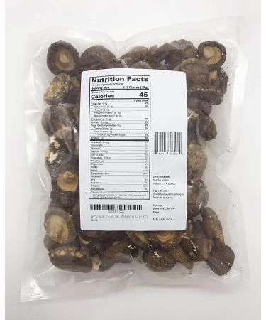 Zestful Foods Dried Shiitake Mushrooms 8 Oz - Medium Size 3-4 cm | Premium Quality - Buy Online on SooperMarket.com