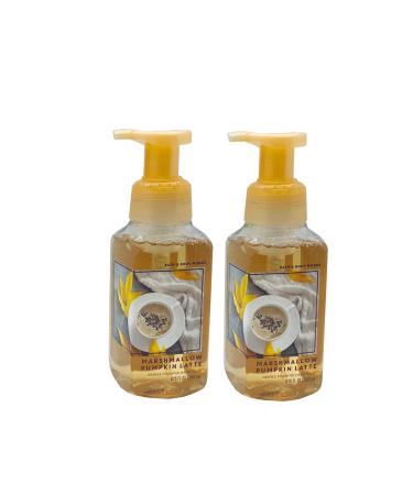 Bath & Body Works Marshmallow Pumpkin Latte Gentle Foaming Hand Soap (2 Pack) Pumpkin Latte 8.75 Fl Oz (Pack of 2)