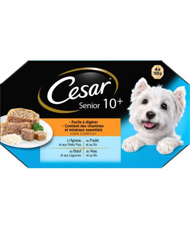 Cesar Pack Bowls 6x4x150g In Gel: Lamb Veal Beef Chicken. 150 g (Pack of 24)