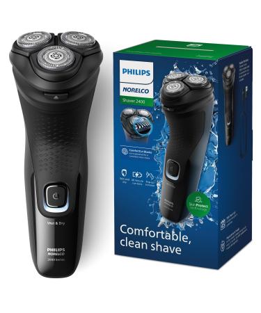 Philips Norelco Shaver 2400 Rechargeable Cordless Electric Shaver with Pop-Up Trimmer X3001/90 Black Shaver 2000