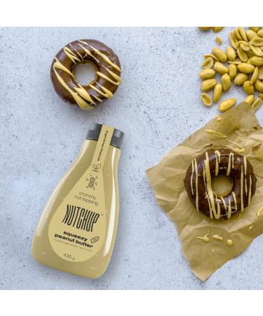 Nutchup | Creamy Peanut Butter Squeeze Bottle | Delicious Topping for Pancakes Waffles Ice Cream & More | 435g Crunchy Flavor | Shop Internationally - Buy Online on SooperMarket.com
