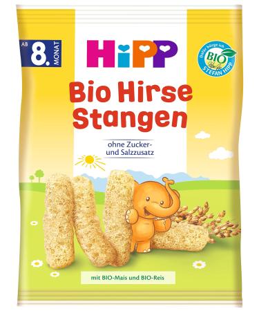 HiPP organic snack products millet sticks pack of 7 (7 x 30g)