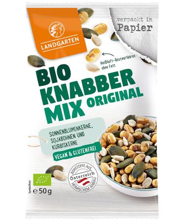Landgarten |Protein -rich mixture of roasted and salted soybeans sunflower seeds and pumpkin seeds |1 x 50g (1 Pack)