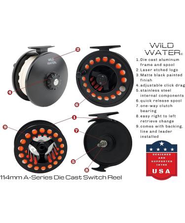 Wild Water Fly Fishing 11ft 4-Piece 7-Weight Switch Rod Combo for Steelhead - Buy Online on SooperMarket.com