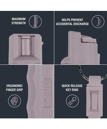 SABRE RED Pepper Spray Keychain | Max Police Strength OC Spray | 10-Foot Range | 25 Bursts | Dusk Purple - Buy Online on SooperMarket.com