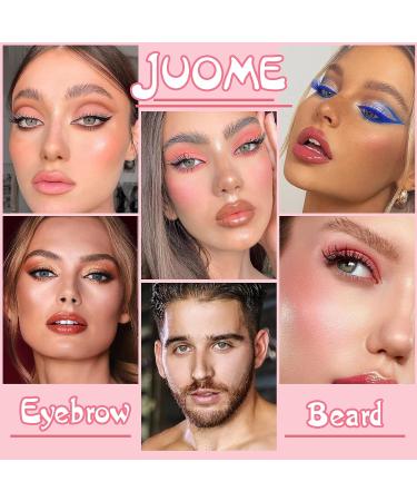 Juome 2Pcs Multi Function Eyebrow Brush Set - Professional Portable Angled Eye Brow Brush for Three-dimensional Makeup - Square Eyebrow & Hairline Concealer Brushes - Buy Online on SooperMarket.com