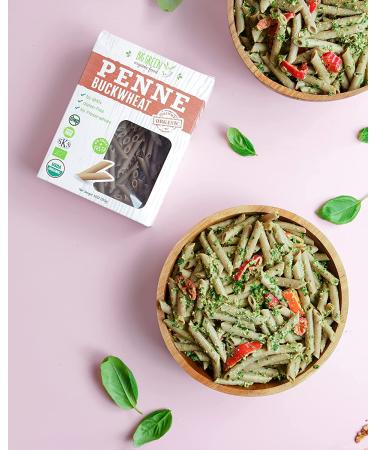 Big Green Organic Buckwheat Penne 8.8oz - 100% Gluten-Free Non-GMO Vegan Pasta - Buy Online on SooperMarket.com