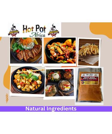 Hot Pot Africa Chilli Extra Hot Red Pepper Powder from Nigeria 100% Natural for Spicy Cooking 100g - Buy Online on SooperMarket.com