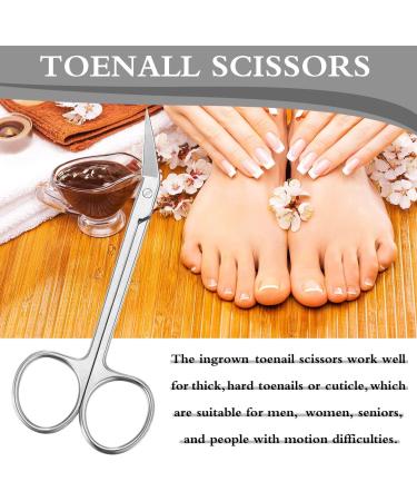 Long Handled Toenail Scissors Clippers - Stainless Steel for Seniors - 6 Inch Podiatrist Manicure Pedicure Tool - Buy Online on SooperMarket.com