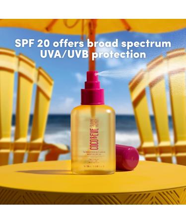 Coco & Eve Tan Boosting Anti-Aging Body Oil SPF20 - Tanning Accelerator with UVA UVB Protection | Moisturizing Bronzing Spray with Natural Ingredients (5.07 Fl Oz - Buy Online on SooperMarket.com