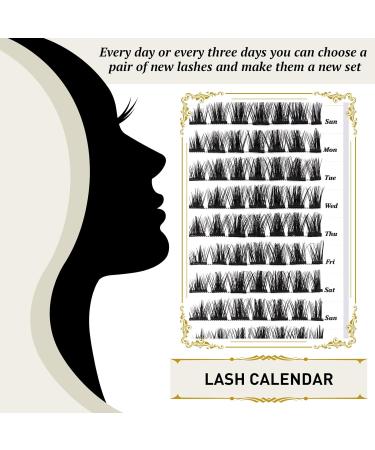 72 Cluster Lashes D Curl | Natural DIY D-MIX B22 Soft Fluffy Eyelash Extensions - Buy Online on SooperMarket.com