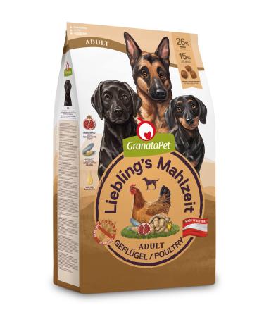 Granatapet Liebling's meal adult poultry 1.8 kg dry food for dogs dog food without grain & without sugar additives single feed adult poultry 1.8 kg (1 Pack)