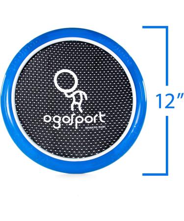 OgoDisk XS Disc Set with 2 OgoSoft Balls - Bouncy Outdoor Toy Game for Kids & Adults - Blue/Green - Buy Online on SooperMarket.com