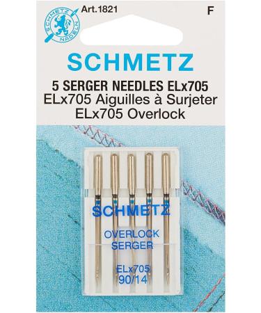 ELX705 Serger Needles - Size 14/90 5/Pkg (2 Pack) - High-Quality Needles for Your Serger - Buy Online on SooperMarket.com