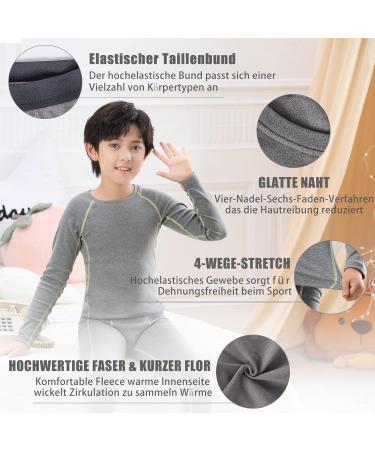 Hereneer Children's Thermal Underwear - Breathable & Warm Functional Set for Winter Sports | Long Sleeve Shirt & Pants for Girls - Buy Online on SooperMarket.com