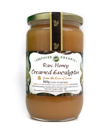 Luisa s Raw Certified Organic Creamed Eucalyptus Honey |Antibacterial |Unpasteurised |Single Origin |The Raw Honey Shop |(960g)