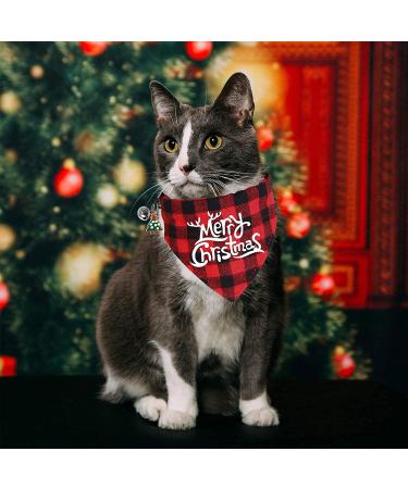 STMK Holiday Cat Bandana Collar with Bell - Festive Christmas, Thanksgiving, Halloween Design for Cats and Kittens - Buy Online on SooperMarket.com
