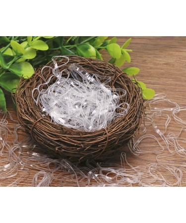 500 Pieces Elastic Hair Ties - Durable Mini Rubber Bands for Kids' Braids & Hairstyles | Soft Transparent Hair Bands for Weddings & Dreadlocks - Buy Online on SooperMarket.com