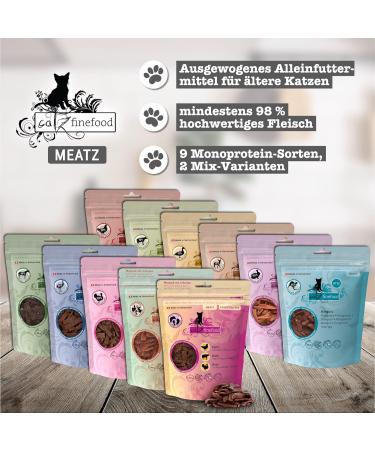 Catz Finefood Meats Cat Treats - Essential Mix Crispy Stripes | Grain-Free Sugar-Free Snacks for Allergies (45g) - Buy Online on SooperMarket.com