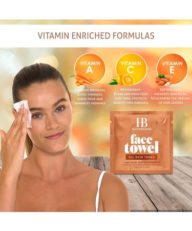 Face Tan Towels - Fair to Dark Skin Tones - Self Tanning Wipes 15 pack for a Flawless Sunless Glow - Buy Online on SooperMarket.com