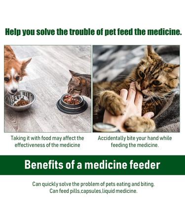 Nuanchu 2 Pieces Cat Dog Pill Shooter & Piller - Pet Syringe Pusher Soft Tip Medicine Feeder - Buy Online on SooperMarket.com
