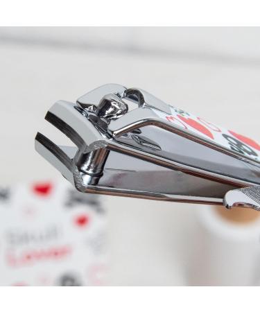 3 Claveles - Pedicuro Nail Clippers with File Nail Clippers Toenail Clipper Decorated Skull Lovers Collection Carbon Steel 8cm - Buy Online on SooperMarket.com