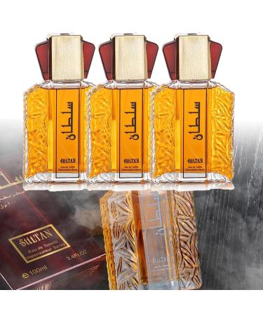Dubai Perfume for Men Dubai Men's Perfume - Elegant & Long Lasting Scent 3.4 Fl.Oz Exotic Arabian Perfume Oil Spray for Men Arabian Perfumes for Men (1Pcs) (3Pcs)