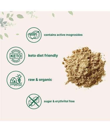 USDA Organic Monk Fruit Extract Powder | 4oz | Zero Calorie & Carb | Sugar Alternative for Keto & Paleo Diets | Natural Sweetener | Vegan-Friendly - Buy Online on SooperMarket.com