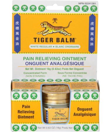 Tiger Balm Pain Relieving Ointment White 18g Relief for Sore Muscles Tiger Balm Ointment - Buy Online on SooperMarket.com