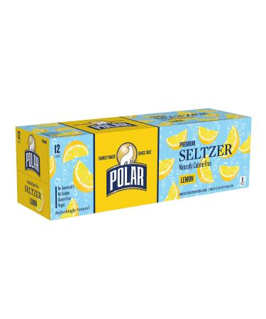 Polar Seltzer Lemon, 12 Fluid Ounce (Pack of 12)