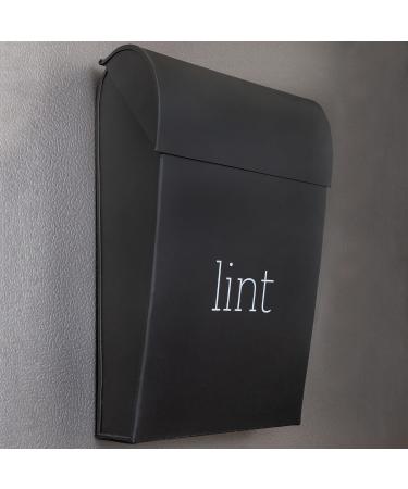 AuldHome Enamelware Lint Holder Bin - Black | Modern Farmhouse Laundry Room Decor for International Shipping - Buy Online on SooperMarket.com