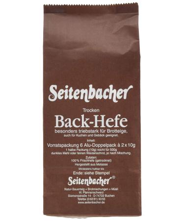 Seitenbacher yeast bulk pack I dry I for bread and cakes I from sugar beet 6x20g (1 x 120 g)