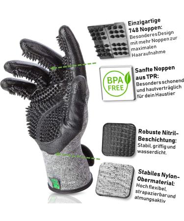 DR Zoo Size M Grooming Gloves for Dogs Cats & Horses | Best Pet Grooming Tools - International Shipping - Buy Online on SooperMarket.com