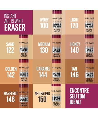 Maybelline Instant Age Rewind Concealer 144 Caramel - Dark Circle Treatment 0.2 fl oz - Buy Online on SooperMarket.com
