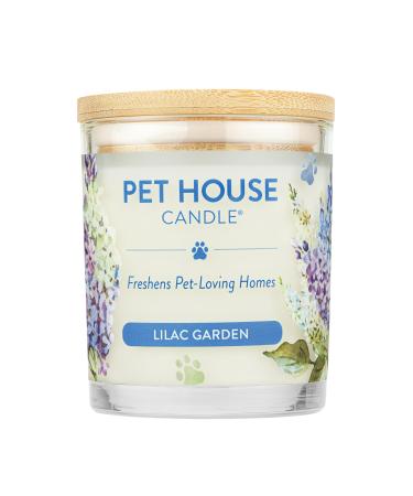 One for all 100% natural soy wax candle 20 fragrances - Pet Odor Eliminator approx. 60 hours of burning duration unevenly reusable glass fragrance candles - pet house candle lilac garden sage