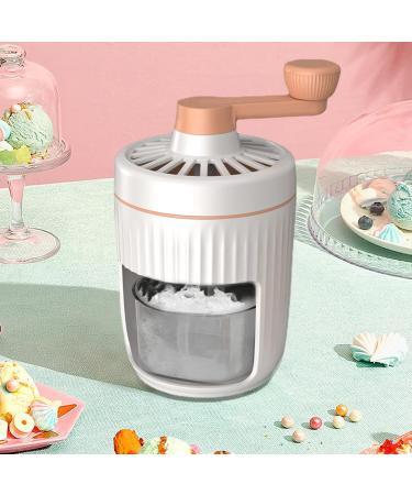 Virtcooy Ice Cream Shredder with Crank | Versatile Ice Showered Razor for Drinks Office & Outdoor Use | Removable Snow Blades - Buy Online on SooperMarket.com
