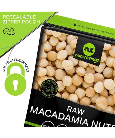 Raw Unsalted Macadamia Nuts (32oz) - Superior Quality, Freshly Packed, Healthy Snack - Keto Friendly, Vegan, Kosher - Buy Online on SooperMarket.com