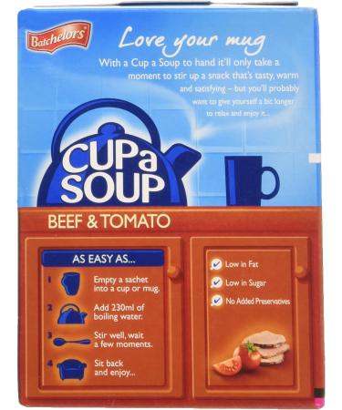 Batchelors Cup a Soup Beef and Tomato Instant Soup Sachet 88g - Single Pack - Buy Online on SooperMarket.com