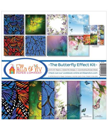 Ella & Viv by Reminisce EAV-926 Ella & Viv The Butterfly Effect Scrapbook Collection Kit