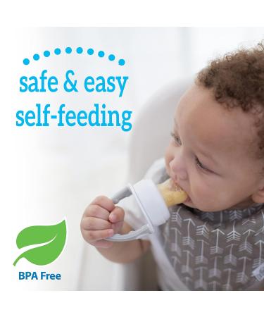 Dr. Brown's Fresh First Silicone Feeding Station - Mint Green & Grey 2 Pack | Best for Baby Feeding - International Shipping Available - Buy Online on SooperMarket.com