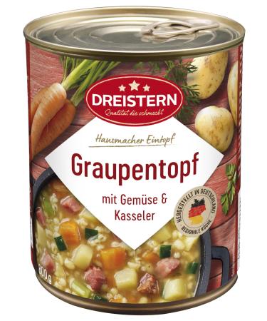 DREISTERN barley stew with garden vegetables 800g | Delicious stew in a recyclable tin | extra filling